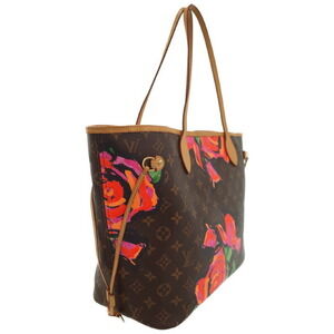 Louis Vuitton limited Sprouse edition Neverfull Pink Stephen Roses tote
